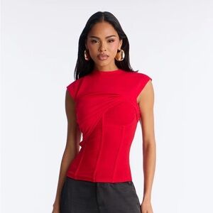 NWT Elegant Red Women's Top